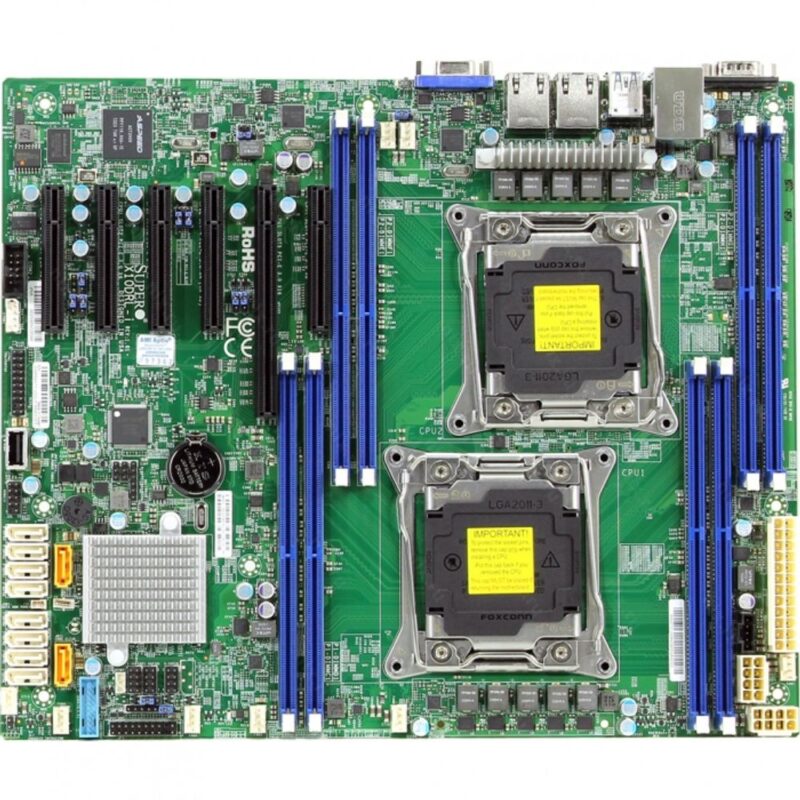 1132591 Материнская плата SuperMicro MBD-X10DRL-I-B, OEM ATX 8x 288-pin DDR4 DIMM slots LGA 2011 10x SATA3 (6Gbps) ports 4x USB 3.0 ports (2 rear + 2 via header) 5x USB 2.0 ports (2 rear + 2 via header + 1 Type A) 3 PCI-E 3.0 x8 1 PCI-E 3.0 x16 1 PCI-E 3 — изображение 1