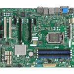 Материнская плата SuperMicro SuperMicro MBD-X11SAE-F-O, RTL ATX LGA 1151 Up to 64GB Unbuffered ECC/non-ECC UDIMM DDR4-2400MHz in 4 DIMM slots 6 USB 2.0 ports (2 rear + 4 headers) 6 USB 3.0 ports (2 rear + 4 headers) 2 PCI-E 3.0 x16 2 PCI-E 3.0 x12 - 5V PCI 32bit {10} — изображение 3