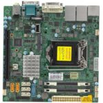 Материнская плата SuperMicro MBD-X11SSV-Q-O Mini-ITX LGA 1151 Up to 32GB Unbuffered non-ECC SO-DIMM DDR4-2400MHz, in 2 DIMM slots 5 USB 2.0 ports 6 USB 3.0 ports 1 PCI-E 3.0 x16 Mini-PCIe with mSATA support, M.2 PCI-E 3.0 x4 with SATA support, M Key — изображение 3