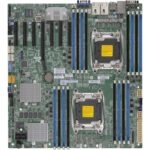 Материнская плата SuperMicro MBD-X10DRH-CT-O E-ATX LGA 2011 16x 288-pin DDR4 DIMM slots Up to 2TB† ECC 3DS LRDIMM, 1TB ECC RDIMM 8x SAS3 (12Gbps) ports 10x SATA3 (6Gbps) ports 5x USB 3.0 ports 4x USB 2.0 ports 1x PCI-E 3.0 x16 6x PCI-E 3.0 x8 — изображение 2