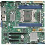 Материнская плата SuperMicro MBD-X10SRM-TF-O RTL Micro ATX LGA 2011 4x 288-pin DDR4 DIMM slots Up to 512GB ECC 3DS LRDIMM Up to 256GB ECC LRDIMM Up to 128GB ECC RDIMM 10x SATA3 5x USB 3.0 ports 6x USB 2.0 ports 1x PCI-E 3.0 x16 slot 2x PCI-E 3.0 — изображение 2