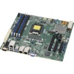Материнская плата SuperMicro MBD-X11SSH-F-B Micro-ATX LGA 1151 64GB Unbuffered ECC UDIMM DDR4-2400MHz, in 4 DIMM slots 6 USB 2.0 ports 5 USB 3.0 ports 1 VGA port 1 PCI-E 3.0 x8 (in x16 slot) 1 PCI-E 3.0 x8 1 PCI-E 3.0 x4 (in x8 slot) (186525) (incl. 1x I/O Shield MCP-260-00042-0N, 2x CBL-0044L)