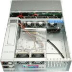 Корпус SuperMicro CSE-835BTQ-R1K28B 3U, ATX и E-ATX (13.68" x 13"), 8x 3.5" SAS/SATA Hot-Swap HD 2x 5.25", четыре 80мм вентилятора, 7 полноразмерных и 1 низкопрофильный слотов расширения, блок питания 1280Вт 80+ Platinum — изображение 5