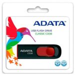 USB накопитель ADATA C008 AC008-16G-RKD USB 2.0, 16GB R30/W6, Black/Red, Retail (609604) — изображение 3