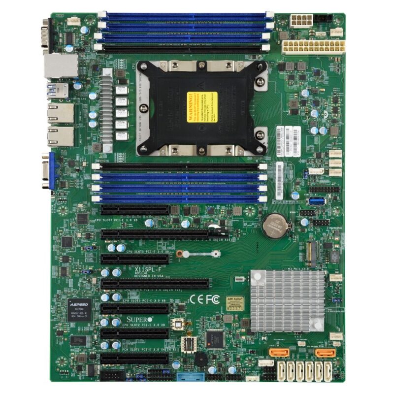 1146460 Материнская плата SuperMicro MBD-X11SPL-F-O ATX LGA 3647 8xDDR4 slots 8xSATA3 8xUSB2.0 5xUSB3.0 1xVGA — изображение 1