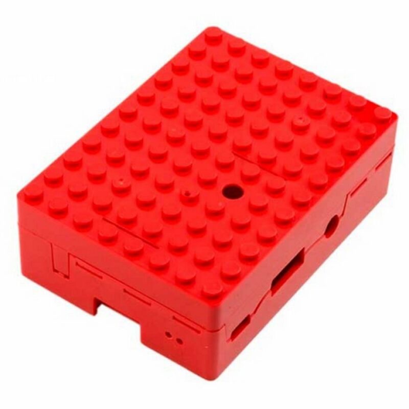 1147497 Корпус ACD RA183 Red ABS Plastic Building Block case for Raspberry Pi 3 B (CBPIBLOX-RED) (494309) — изображение 1