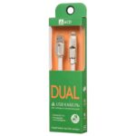Кабели USB ACD -DUAL Lightning / MicroUSB ; USB-A 2в1, TPE, 1м, белый (ACD-U924-PMW) — изображение 5