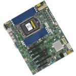 Материнская плата SuperMicro MBD-H11SSL-I-B ATX AMD EPYC(Socket SP3) AMD Rome 8xDDR4 16xSATA M.2, 2x1GbE (Intel® I210) IPMI 3xPCI-Ex16 + 3xPCI-Ex8 Video port