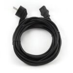 Кабель питания Cablexpert PC-186-10, 3.0м, Schuko- C13, 6А, Сечение провода: 0,5 мм2, черный, с заземлением {75} — изображение 2
