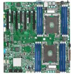 Материнская плата Tyan TYAN S7100GM2NR Dual-socket server/workstation motherboard Dual socket Xeon Scalable Processor Family, (12) DIMM slots supporting up to 1.5TB DDR4 RAM, (4) PCIe x16 slots with support for 4 GPU cards, (3) PCIe x8 slots, (14) SATA ports,(2) NVMe M.2 ports — изображение 2