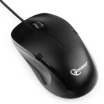 Мышь Gembird MOP-100, USB, черный, 2 кнопки+колесо кнопка, 1000 DPI, кабель 1.45м , (206844) — изображение 2