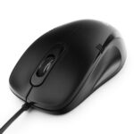 Мышь Gembird MOP-100, USB, черный, 2 кнопки+колесо кнопка, 1000 DPI, кабель 1.45м , (206844) — изображение 3