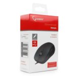 Мышь Gembird MOP-100, USB, черный, 2 кнопки+колесо кнопка, 1000 DPI, кабель 1.45м , (206844) — изображение 4