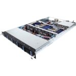 Платформа системного блока Gigabyte R180-F2A (R180F2A-110) 1U, 2xLGA2011 (E5-26xx V3/V4), 24xDDR4, up to 10x2.5, 2x1GbE, IPMI, 3x USB3.0 (1+2), 4xFAN, 2x800W, Rails