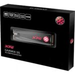 Твердотельный накопитель SSD ADATA XPG GAMMIX S5 1TB M.2 2280 AGAMMIXS5-1TT-C Client PCIe Gen3x4 with NVMe, 2100/1400, IOPS 250/240K, MTBF 2M, 3D TLC, 600TBW, NVMe 1.3, Heat Sink, RTL (469274) — изображение 2