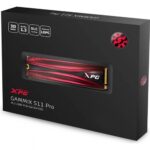 Твердотельный накопитель SSD ADATA XPG GAMMIX S11 1TB M.2 2280 Pro AGAMMIXS11P-1TT-C Client PCIe Gen3x4 with NVMe, 3350/2800, IOPS 390/380K, MTBF 2M, 3D NAND TLC, 640TBW, NVMe 1.3, Heat Sink, RTL (770772) — изображение 2