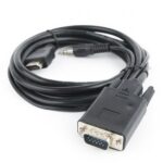 Кабель Cablexpert HDMI-VGA A-03-6, 19M/15M + 3.5Jack, 1.8м, черный, позол.разъемы, пакет A-HDMI-VGA-03-6 (098021) — изображение 2