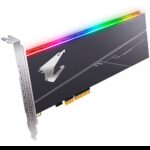 Твердотельный накопитель SSD Gigabyte AIC AORUS RGB GP-ASACNE2100TTTDR 1TB Client PCIe Gen3x4 with NVMe, 3480/3080, IOPS 610/530K, MTBF 1.8M, 3D TLC, 1024MB, 1600TBW, RTL {10} (804947)