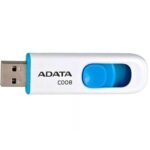 USB накопитель ADATA C008 AC008-16G-RWE USB 2.0, 16GB White/Blue, RTL (609642)