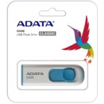 USB накопитель ADATA C008 AC008-32G-RWE USB 2.0, 32GB White/Blue, RTL (609666) — изображение 3