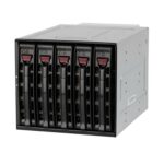 Корзина Supermicro CSE-M35TQB (Black) SAS/SATA, 3x5,25", for 5x HDD {1} bp Bad Pack
