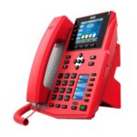 Телефон IP Fanvil X5U-R 16 линий, цветной экран 3.5" + доп. цветной экран 2.4", HD, Opus, 10/100/1000 Мбит/с, USB, Bluetooth, PoE, Красный — изображение 3