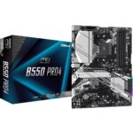 Материнская плата ASRock B550 PRO4, Socket AM4, AMD B550, 4xDDR4-3200, D-SUB+HDMI, 2xPCI-Ex16, 2xPCI-Ex1, 6xSATA3(RAID 0/1/10), 2xM.2, 8 Ch Audio, 1xGLan, (0+4)xUSB2.0, (5+2)xUSB3.2, (1+0)xUSB3.2 Type-C™, 1xPS/2, ATX, RTL, {10} (931482)