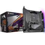 Материнская плата Gigabyte B550I AORUS PRO AX, Socket AM4, AMD B550, 2xDDR4-3200, HDMI+HDMI+DP, 1xPCI-Ex16, 4xSATA3(RAID 0,1,10), 2xM.2, 8 Ch Audio, 1x2,5GLan, WiFi, (0+2)xUSB2.0, (5+2)xUSB3.2, (1+0)xUSB 3.2 Type-C™, Mini-ITX, RTL {10} (809508)