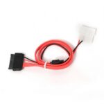 Кабель Cablexpert CC-SATA-C2 Combo Slim(mini) SATA molex+SATA / SATA, 15pin+7pin, (длина инт - 35см, питание - 30см) — изображение 2