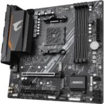 Материнская плата Gigabyte B550M AORUS ELITE, Socket AM4, AMD B550, 4xDDR4-3200, DVI-D+HDMI, 2xPCI-Ex16, 1xPCI-Ex1, 4xSATA3(RAID 0/1/10), 2xM.2, 8 Ch Audio, GLan, (4+2)xUSB2.0, (4+2)xUSB3.2, 1xPS/2, mATX, RTL {10} (809546) — изображение 8