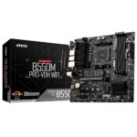 Материнская плата MSI Bad Pack B550M PRO-VDH WIFI B550, AM4, 4*DDR4, 1*PCIEx16, 2*PCIEx1, 2*M.2, 1*TypeC, 6*USB3.2Gen1, 6*USB2.0, 4*SATA3.0, 1G, VGA, DP, HDMI, M-ATX, RTL