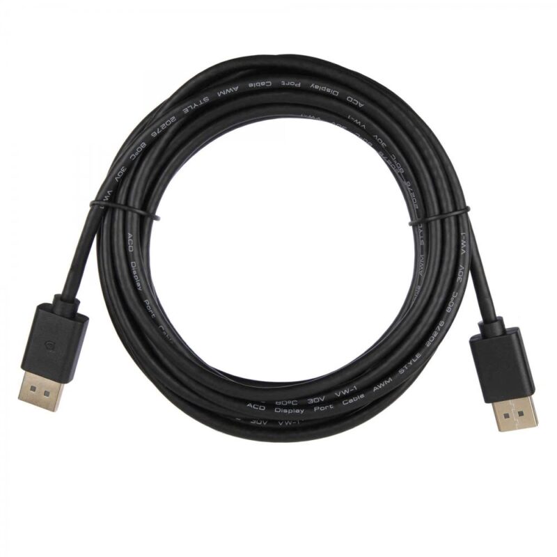 1192638 Кабель ACD-DDPM2-10M |ACD-DDPM2-10M| DisplayPort 1.2, Golden Plated, 20m/20m, Черный,10м (742392) — изображение 1