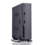 Корпус FoxLine Bad Pack Foxline FL-103-AD120-DC (2L) (FL-103-AD120-DC bp) mITX 120W ext., DC-converter, 2xUSB3.0, |FL-103-AD120-DC||bp| 1x40mmFan, Black, VESA, powercord
