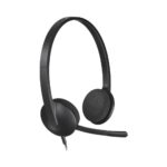 Гарнитура Logitech H340 |981-000475| черная, USB, поворотный микрофон, кабель 1.8м — изображение 2
