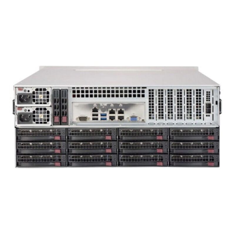 1199413 Корпус SuperMicro CSE-847BE1C4-R1K23LPB Black 32xSAS/SATA, 4xSAS/SATA/NVME, Enhanced E-ATX 1200W HS 4U RM (289912) — изображение 1