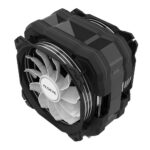 Вентилятор ALSEYE M120D (PLUS) Universal, 200W, Heat pipe 6mm*6, 120mm FAN 700;1900rpm, 73.75CFM, 41.2dBA, 8 LED, LED temperature cover RTL, (874289) — изображение 2