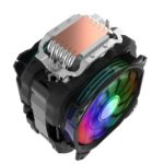 Вентилятор ALSEYE M120D (PLUS) Universal, 200W, Heat pipe 6mm*6, 120mm FAN 700;1900rpm, 73.75CFM, 41.2dBA, 8 LED, LED temperature cover RTL, (874289) — изображение 5