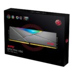 Модуль памяти ADATA XPG SPECTRIX D50 RGB Grey Gaming Memory AX4U320016G16A-DT50 32GB DDR4 3200 DIMM Non-ECC, CL16, 1.35V, Heat Shield, Kit (2x16GB), RTL (931283) — изображение 2