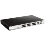 Коммутатор D-Link DGS-1210-28MP/FL1A Управляемый L2 коммутатор с 24 портами 10/100/1000Base-T и 4 комбо-портами 100/1000Base-T/SFP (24 порта PoE 802.3af/at, РоЕ-бюджет 370 Вт), RTL {3}