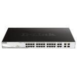 Коммутатор D-Link DGS-1210-28MP/FL1A Управляемый L2 коммутатор с 24 портами 10/100/1000Base-T и 4 комбо-портами 100/1000Base-T/SFP (24 порта PoE 802.3af/at, РоЕ-бюджет 370 Вт), RTL {3} — изображение 2