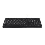 Клавиатура Logitech K120 |920-002506| черная, офисная, 104 клавиши, защита от воды, USB 1.5м, RTL
