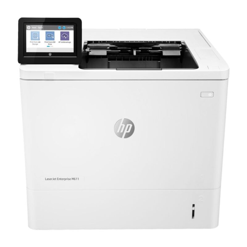 1209752 Принтер HP LaserJet Enterprise M611dn A4, лазерный, черно-белый, 61стр/мин, 1200dpi, 1200МГц, 512Мб, 4Гб, 150АПД, 550+100, USB/Ethernet , 10500стр/картридж, (7PS84A) — изображение 1