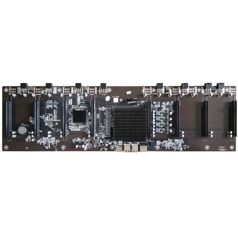 1213969 Материнская плата с ЦПУ Afox AFHM65-ETH8EX Intel HM65+ Intel Celeron,1XDDR3-1600MHZ,8XPCI-EX16,1XSATA2,1XMSATA2,100LAN MATX, RETAIL PACK, RTL {10} (783903) — изображение 1