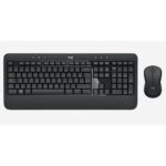 Комплект клавиатура и мышь Logitech беспроводной MK540 Advanced |920-008686| клавиатура черная, мультимедийная, 114 |920-008686| клавиш с защитой от воды, мышь черная, оптическая 1000dpi, 3 кнопки, 2.4GHz, USB-ресивер (077478) {4}