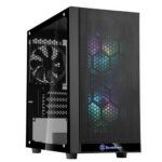 Корпус для ПК Silverstone Bad Pack SST-PS15B-PRO Precision Mini Tower Micro ATX Computer Case, tempered glass Controller, black, 2x 120mm ARGB, 1x ARGB bp