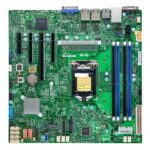 Материнская плата SuperMicro MBD-X12STL-F-B Intel® Xeon® E-2300 Processor, 10th Generation Intel® Pentium® Processor, Single Socket LGA-1200 (Socket H5) supported,CPU supports Up to 95W TDP,Intel® C252,Up to 128GB Unbuffered ECC UDIMM,DDR4-3200MHz, in 4 DIMM slots (incl. 1x I/O Shield MCP-260-00042-0N, 2x CBL-0044L), Series MBD-X12ST