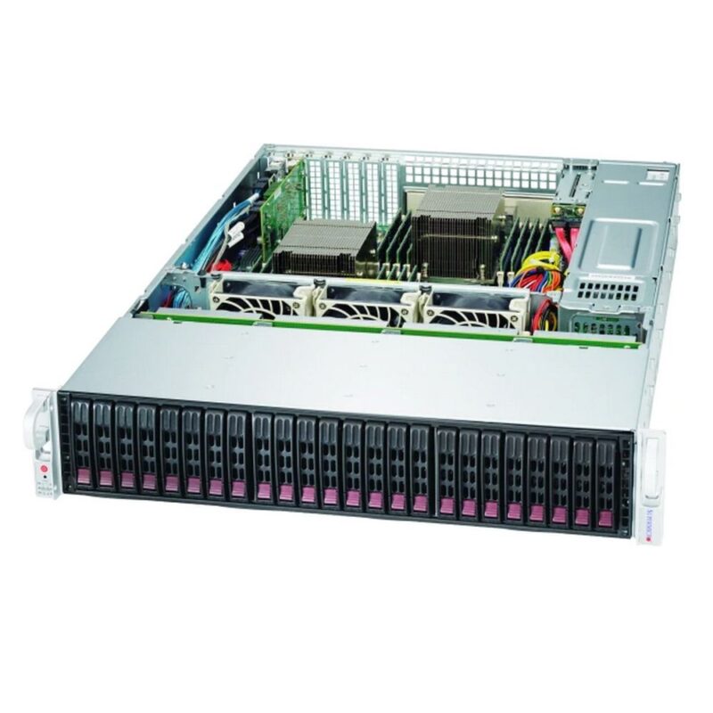 1224526 Корпус SuperMicro CSE-216BAC4-R1K23LPB 2U, LP, 20x 2.5-inch SAS3/SATA3 HDD/SSD and 4x NVMe/SAS3/SATA3 storage devices, w/o Expander, 2x 1200W — изображение 1