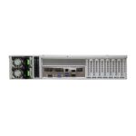 Корпус AIC RSC-2ET_XE1-2ET00-19 Bad Pack 2U 12xSATA/SAS HS 3,5/2,5" universal bay + 2x2,5" 7mm rear HS bay, up to 12(W) x 13(D) E-ATX, modified 1x12G 12-port passive BP with 4xNVMe (U.2) support, 3x 80x38mm fan (middle), 800W 1+1 redundant 80+ Platinum, 28" slid — изображение 3