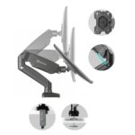 Кронштейн Onkron ONKRON кронштейн (держатель) для монитора 13"-32" дюймов настольный, чёрный G80 G80B (156820) {5} — изображение 5
