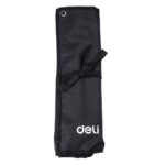 Набор комбинированных гаечных ключей 14 шт Deli DL130014B размеры 10,11,12,13,14,16,17,18,19,21,24,27,30,32мм, матовая хромированная поверхность, чехол из ткани Оксфорд — изображение 3